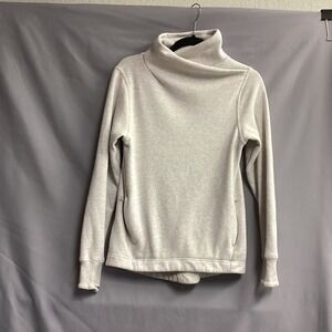 Athleta‎ Cozy Karma Asymmetrical Twist Neck Pullover Top XXS